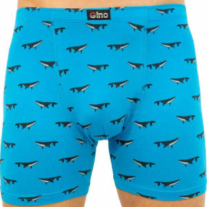 Pánské boxerky Gino modré (74126) S Možnost vrácení zboží do 120 dnů!⭐