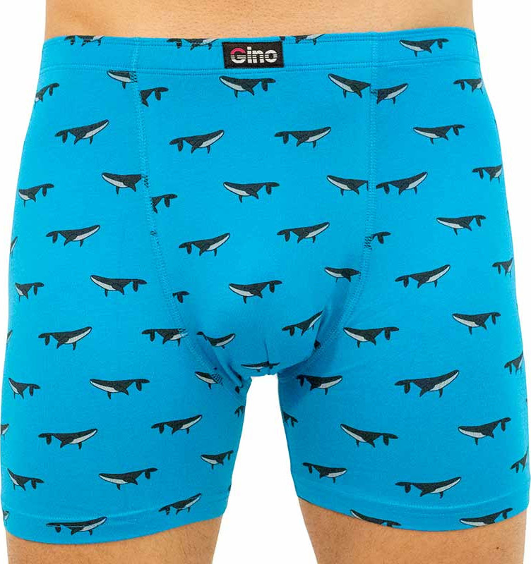 Pánské boxerky Gino modré (74126) S Možnost vrácení zboží do 120 dnů!⭐