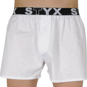 Pánské trenky Styx sportovní guma bílé (B1061) L Možnost vrácení zboží do 120 dnů!⭐