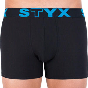 Pánské boxerky Styx long sportovní guma černé (U961) L Možnost vrácení zboží do 120 dnů!⭐