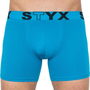 Pánské boxerky Styx long sportovní guma světle modré (U969) L Možnost vrácení zboží do 120 dnů!⭐