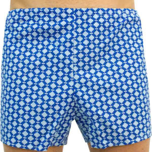 Klasické pánské trenky Foltýn modrý vzor nadrozměr 3XL Možnost vrácení zboží do 120 dnů!⭐