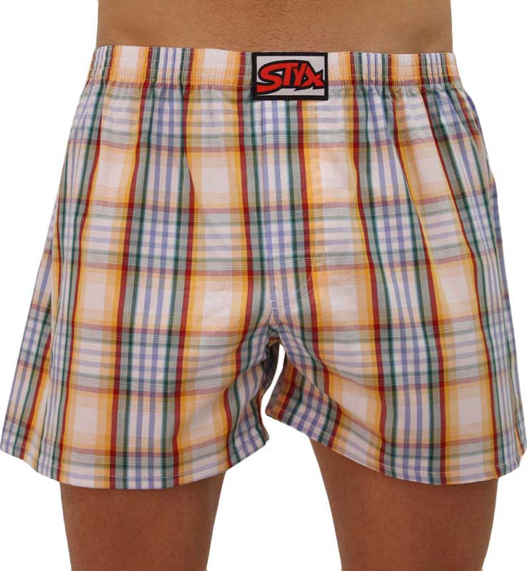 Pánské trenky Styx klasická guma vícebarevné (A105) L Možnost vrácení zboží do 120 dnů!⭐