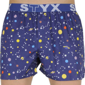 Pánské trenky Styx art sportovní guma planety (B1057) M Možnost vrácení zboží do 120 dnů!⭐