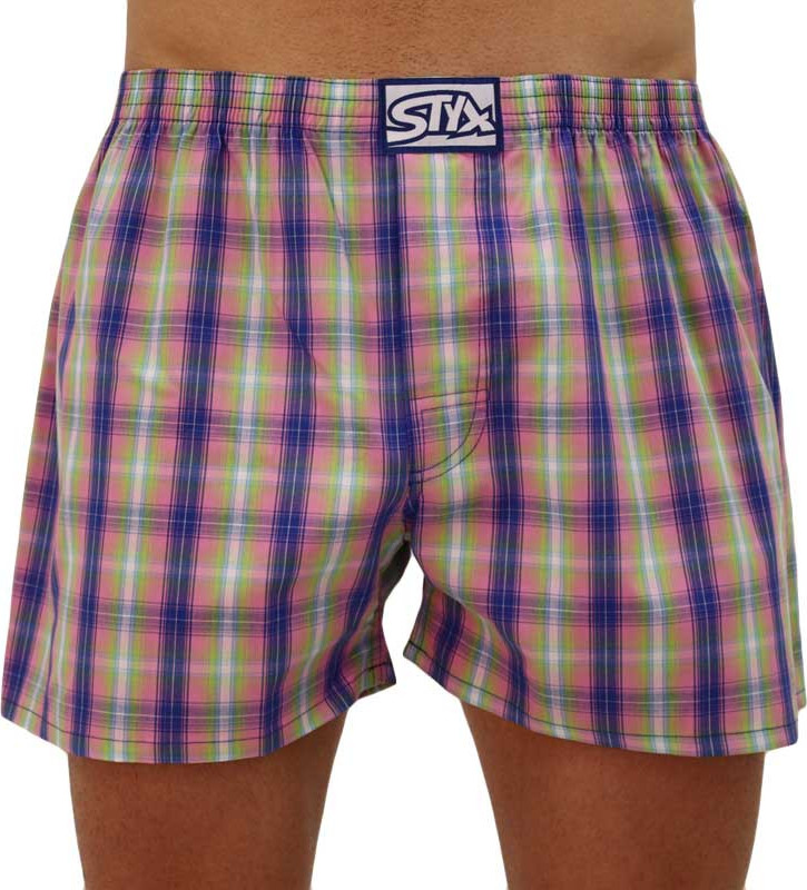 Pánské trenky Styx klasická guma vícebarevné (A108) L Možnost vrácení zboží do 120 dnů!⭐