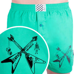 Pánské trenky Infantia zelené s potiskem PTKG25 L Možnost vrácení zboží do 120 dnů!⭐