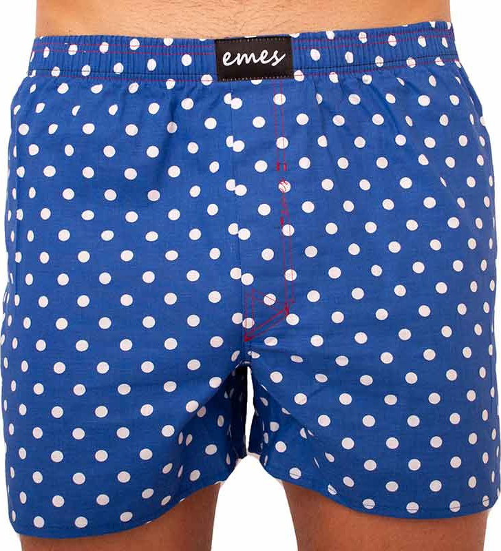 Pánské trenky Emes puntíky na modré (016) S Možnost vrácení zboží do 120 dnů!⭐