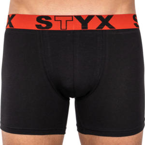 Pánské boxerky Styx long sportovní guma černé (U964) L Možnost vrácení zboží do 120 dnů!⭐