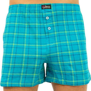 Pánské trenky Gino tyrkysové (75160) L Možnost vrácení zboží do 120 dnů!⭐