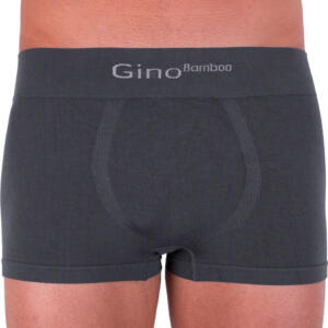 Pánské boxerky Gino bezešvé bambusové šedé (53004) S Možnost vrácení zboží do 120 dnů!⭐