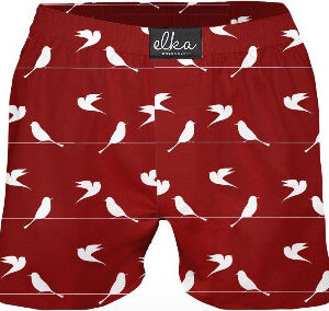 Pánské trenky ELKA bordó hrdličky (M00120) S Možnost vrácení zboží do 120 dnů!⭐