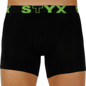 Pánské boxerky Styx long sportovní guma černé (U962) L Možnost vrácení zboží do 120 dnů!⭐