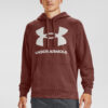 Rival Fleece Big Logo Mikina Under Armour Hnědá