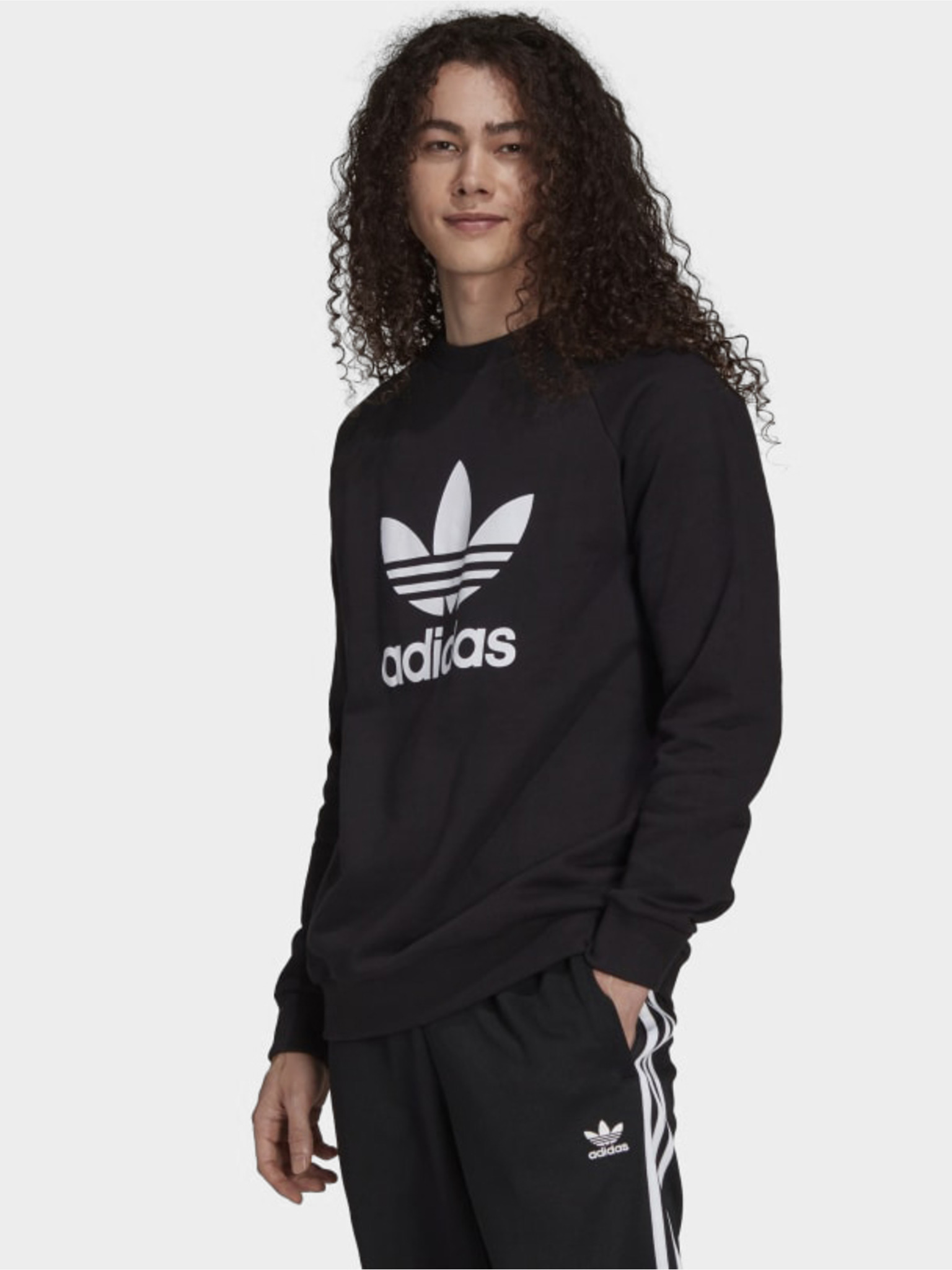 Trefoil Crew Mikina adidas Originals Černá