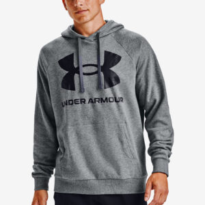 Rival Fleece Big Logo Mikina Under Armour Šedá