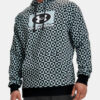 UA Rival Fleece Geo Print HD Mikina Under Armour Modrá