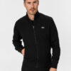 Sport Cotton Blend Fleece Zip Mikina Lacoste Černá