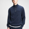 Half-Zip Mikina GAP Modrá