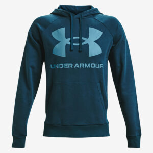 Rival Fleece Big Logo Mikina Under Armour Modrá