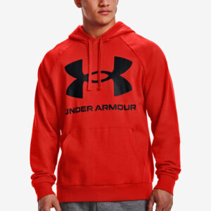 Rival Fleece Big Logo Mikina Under Armour Červená