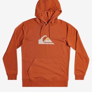 Big Logo Hood Mikina Quiksilver Červená