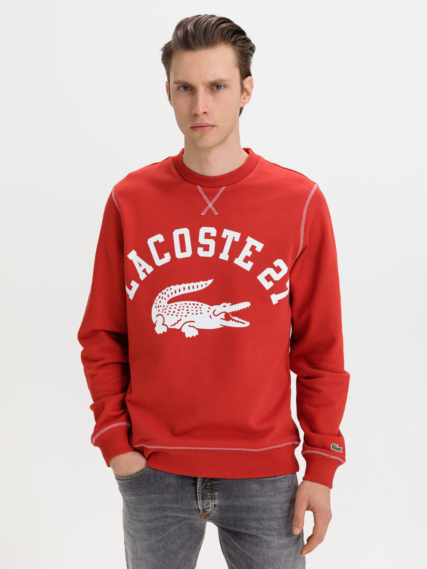 Mikina Lacoste Červená