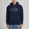World Sweat Mikina Jack & Jones Modrá