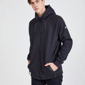 Kurow Zip Mikina Quiksilver Černá