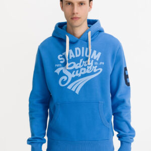 Collegiate Graphic Mikina SuperDry Modrá