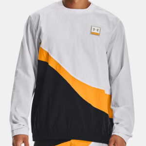 UA 21230 Woven Crew Mikina Under Armour Šedá