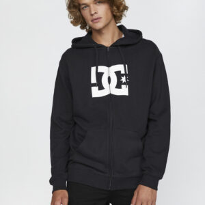 Star Zip Up Mikina DC Černá