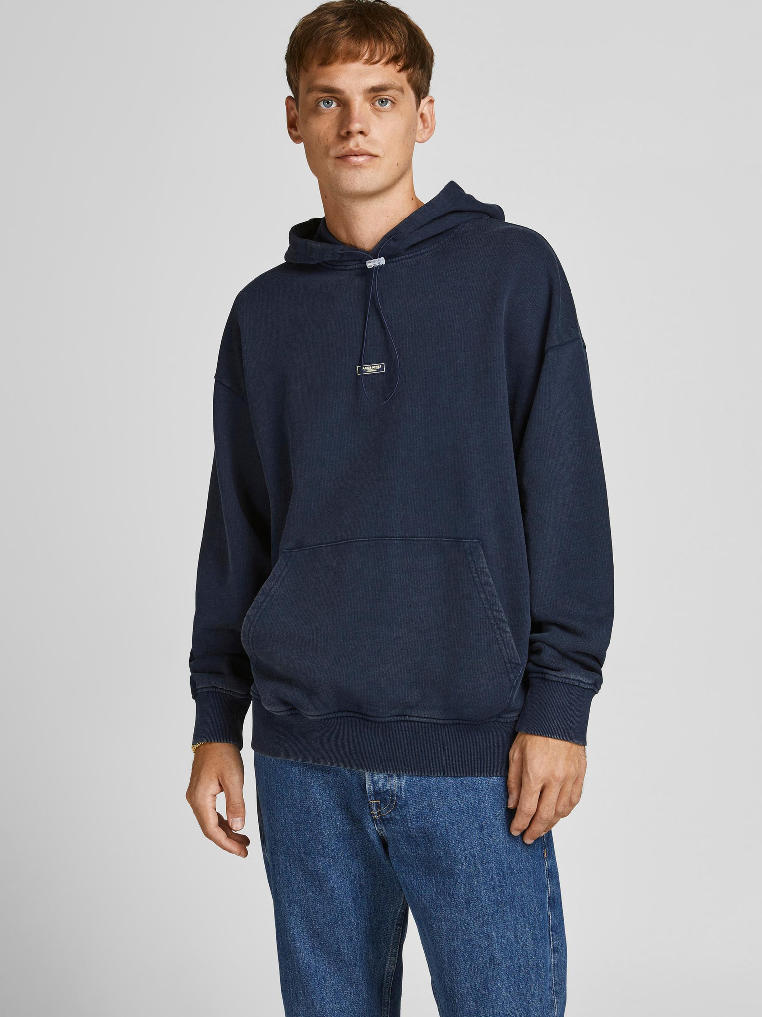 Brad Mikina Jack & Jones Modrá