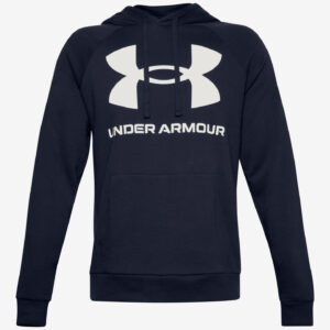 Rival Fleece Big Logo Mikina Under Armour Modrá