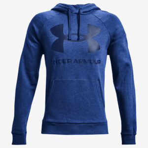 Rival Fleece Big Logo Mikina Under Armour Modrá