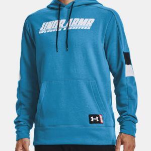 UA Baseline Fleece P/O Hoody-BLU Mikina Under Armour Modrá