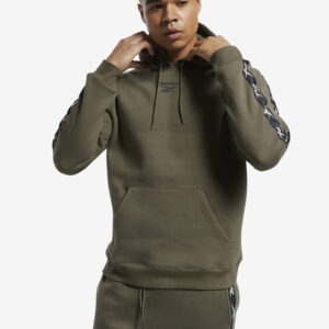 TE Tape Hoodie Mikina Reebok Zelená