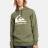 Big Logo Hood Mikina Quiksilver Zelená