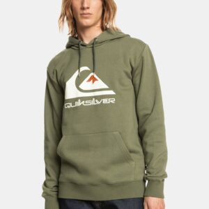 Big Logo Hood Mikina Quiksilver Zelená