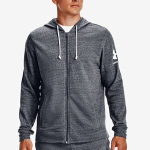 Rival Terry Full Zip Mikina Under Armour Šedá