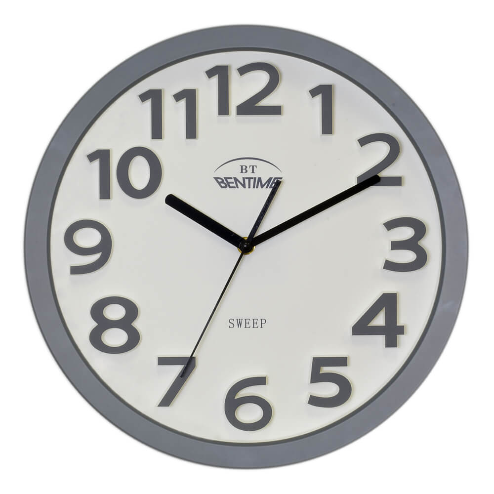 Bentime Nástěnné hodiny H43-SW8033GY - Bentime Hodinky -> Hodiny -> Nástěnné hodiny unisex