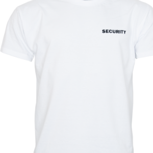 Tričko SECURITY s nápisem bílé XL