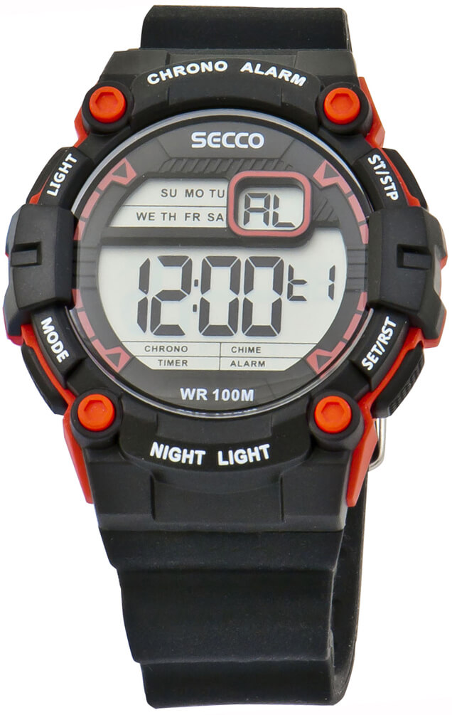 Secco Pánské digitální hodinky S DNS-006 - Secco Hodinky -> Digitální hodinky pro muže