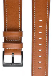 4wrist Kožený řemínek s prošíváním - Hnědá 22 mm - 4wrist Hodinky -> Řemínky pro muže