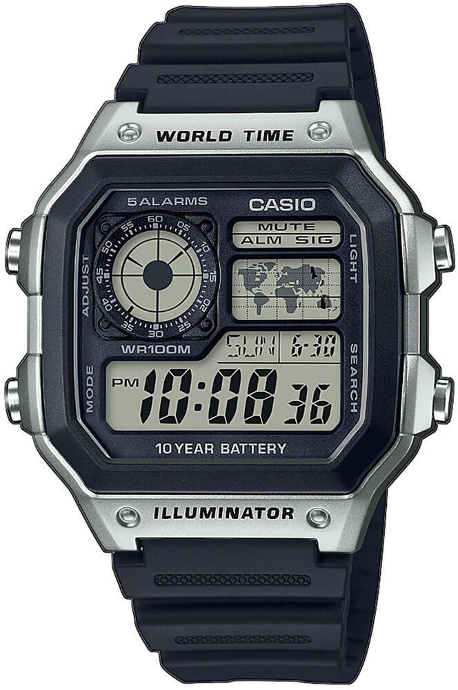 Casio Collection AE-1200WH-1CVEF (415) - Casio Hodinky -> Digitální hodinky pro muže