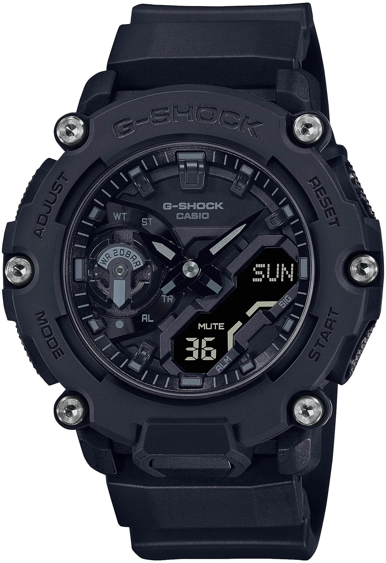 Casio G-Shock Carbon Core Guard GA-2200BB-1AER (633) - Casio Hodinky -> Kombinované hodinky pro muže