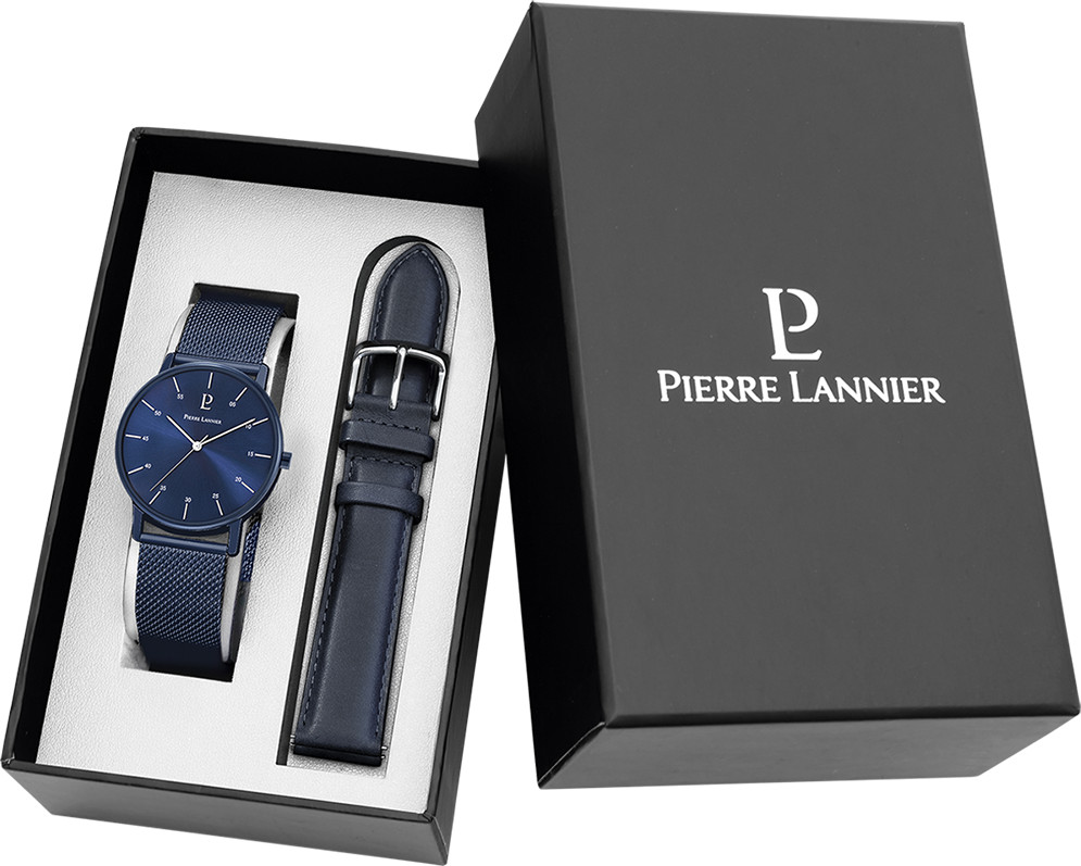 Pierre Lannier Dárkový set Cityline 378B466 - Pierre Lannier Hodinky -> Analogové hodinky male