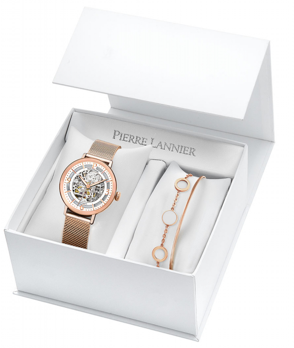 Pierre Lannier SET Automatic + náhrdelník 362H908 - Pierre Lannier Hodinky -> Analogové hodinky pro ženy