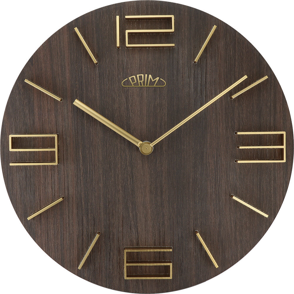 Prim Nástěnné hodiny Timber Breezy II E01P.4083.54 - Prim Hodinky -> Hodiny -> Nástěnné hodiny unisex