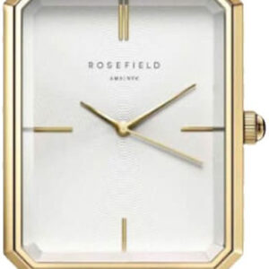 Rosefield The Octagon White Sunray Steel Gold OCWSG-O40 - Rosefield Hodinky -> Analogové hodinky pro ženy