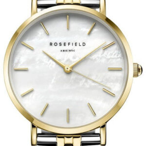 Rosefield The Upper East Side White Pearl Bicolor - Rosefield Hodinky -> Klasické hodinky pro ženy